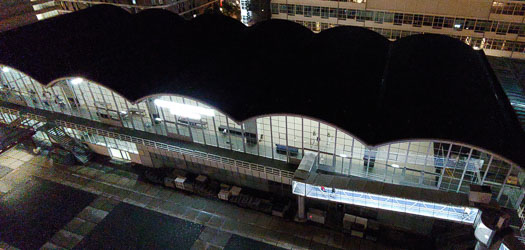 Cruise Terminal Rotterdam at night