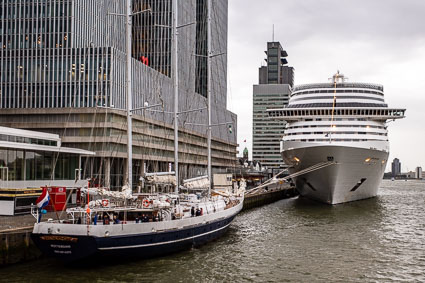 Cruise Terminal Rotterdam and MSC PREZIOSA