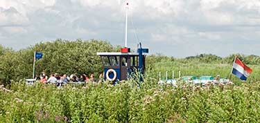 Kinderdijk canal boat