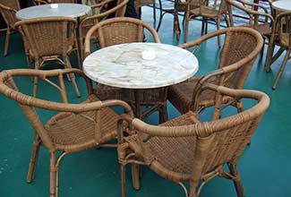 Nehalennia tables and chairs