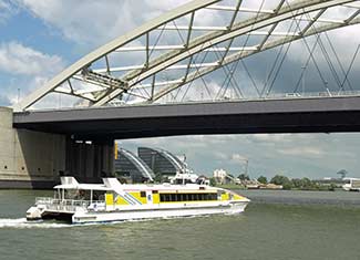 Van Brienenoordbrug and Rotterdam Waterbus