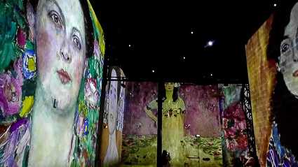 Gustav Klimt opening exhibition - L'Atelier des Lumières