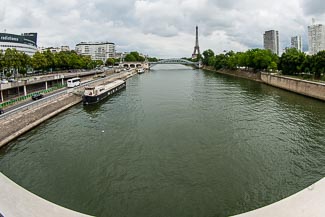 View of Île aux Cygnes from Pont de Grenelle, Paris
