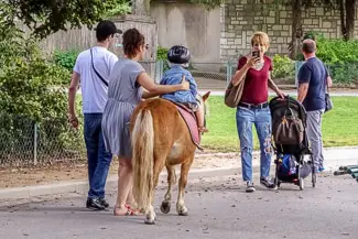 Pony ride in Parc Montsouris, Paris