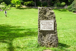 WWII memorial in Parc Montsouris