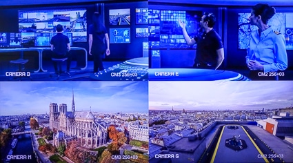 FlyView "Fly Over Paris" VR monitor