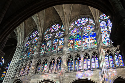 Dappled light in St-Denis Basilica Cathedral, Paris