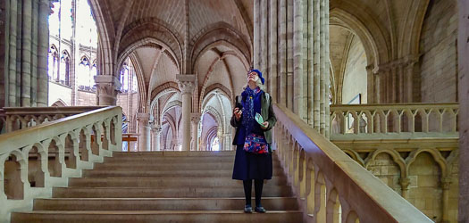 Cheryl Imboden at Saint-Denis Basilica Cathedral, Paris