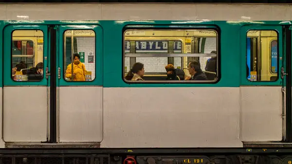 Paris Metro train.