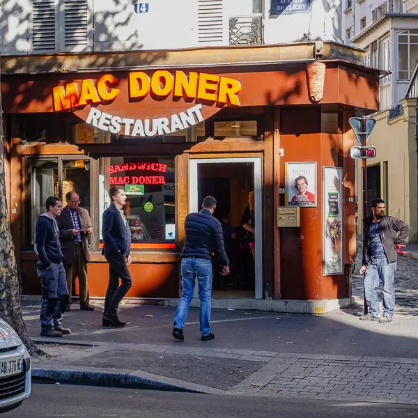 If you can't find a McDonald's in Montmartre, a Mac Doner will have to do.