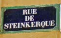 Rue de Steinkerque sign