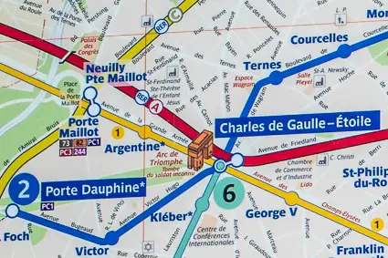 Map of Porte Maillot, Paris.