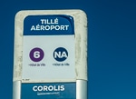 Carolis bus stop at Beauvais-Tillé Airport