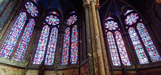 Stained-glass windows in Beauvais Cathedral