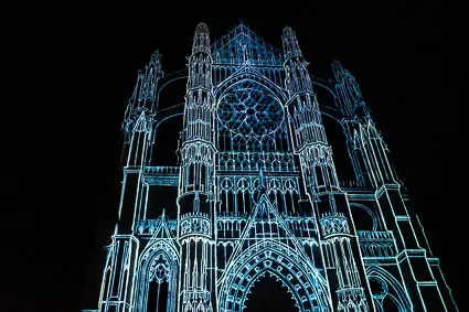 Beauvais Cathedral light show