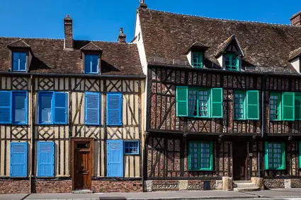 Half-timbered houses in Beauvais