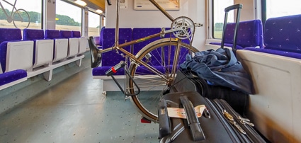 Bicycle car on SNCF train