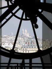 Sacré-Coeur and Montmartre from Musée d'Orsay, photo by Ogen Perry
