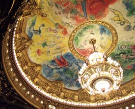 Marc Chagall ceiling in Paris Opera Garnier
