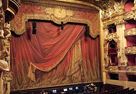 Opera Garnier stage curtain