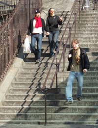 Montmartre steps or staircase near Sacré-Coeur