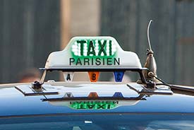 Paris taxi sign
