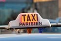 Paris occupied taxi light