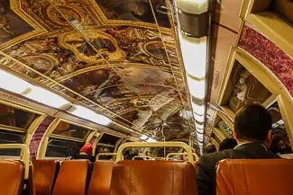 RER train with Versailles ceiling
