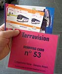 Terravision coach ticket and boarding card