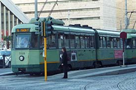 Line 5 tram near Termini Station