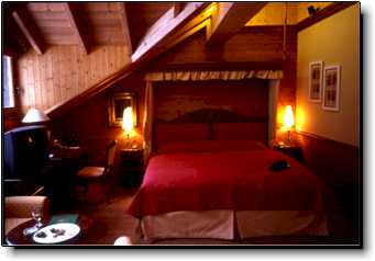 Riffelalp Resort annex Nostalgie wing bed Zermatt Switzerland travel photo