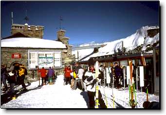 Gornergrat-Monte-Rosa-Bahnen cogwheel railroad station Zermatt Switzerland travel photo