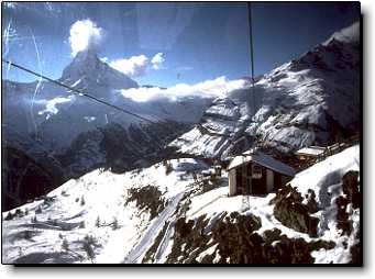 Sunnegga Blauherd gondola lift Zermatt Switzerland travel photo