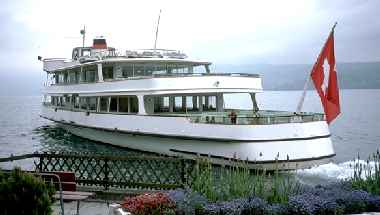 Excursion boat, Lake Thun - Swiss lake steamers