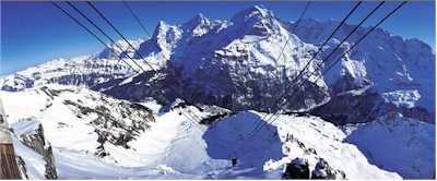 Schilthorn cablecar near Mürren, Switzerland