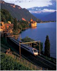 Cisalpino Pendolino train - Milan to Geneva