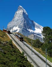 Gornergrat Bahn and Matterhorn