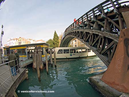 Ponte dell'Accademia and ACTV vaporetto station, Venice
