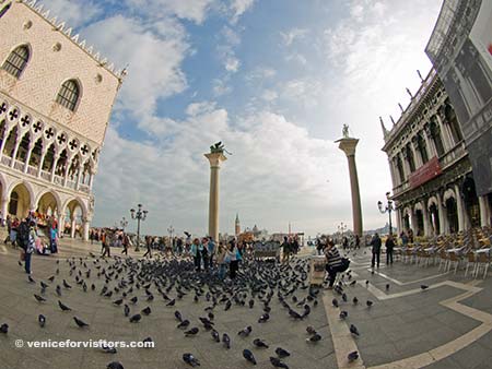 Piazzetta columns, Venice, Italy
