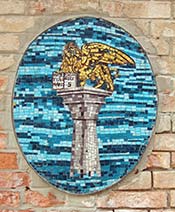 winged lion mosaic