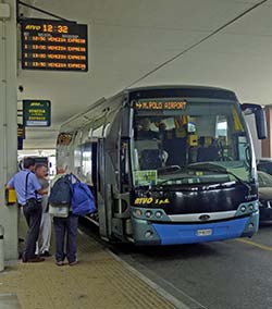 ATVO bus at Venice Marco Polo Airport