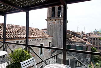 Altana or roof terrace in Venice