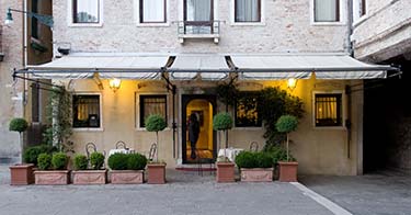 Entrance to Hotel Ai Due Fanali