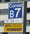 Bus sign for Treviso