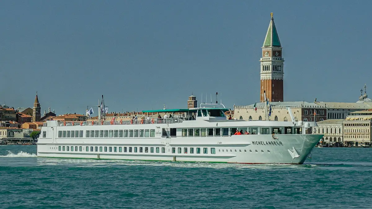 CroisiEurope's MICHELANGELO in Venice, Italy.