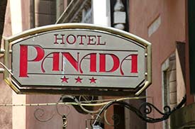 Hotel Antico Panada sign