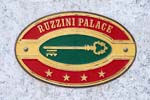 Hotel Ruzzini Palace sign