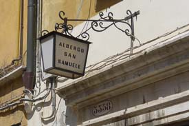 Albergo San Samuele sign
