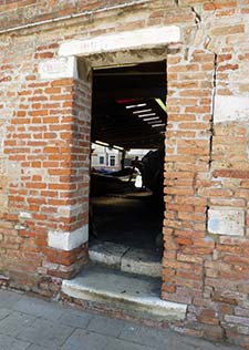 Back door of Squero di San Trovaso
