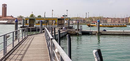 Walkway to Certosa ACTV vaporetto stop